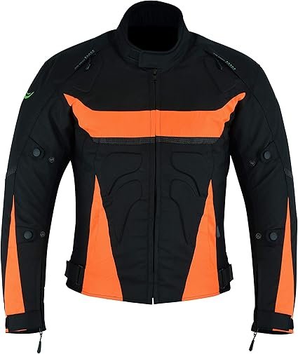 RIDEX Mens CJ225 Textile Protective Motorcycle Motorbike Jacket Armoured Waterproof