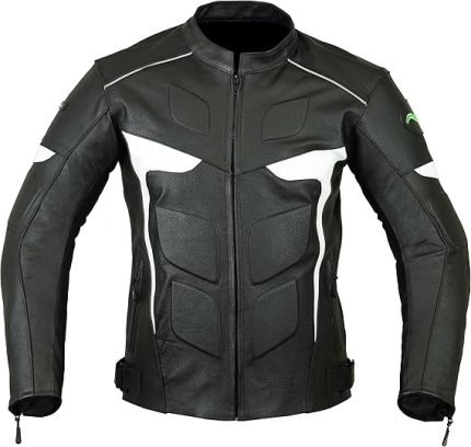 RIDEX Mens LJ2W Biker Motorbike Motorcycle Protection Leather Jacket